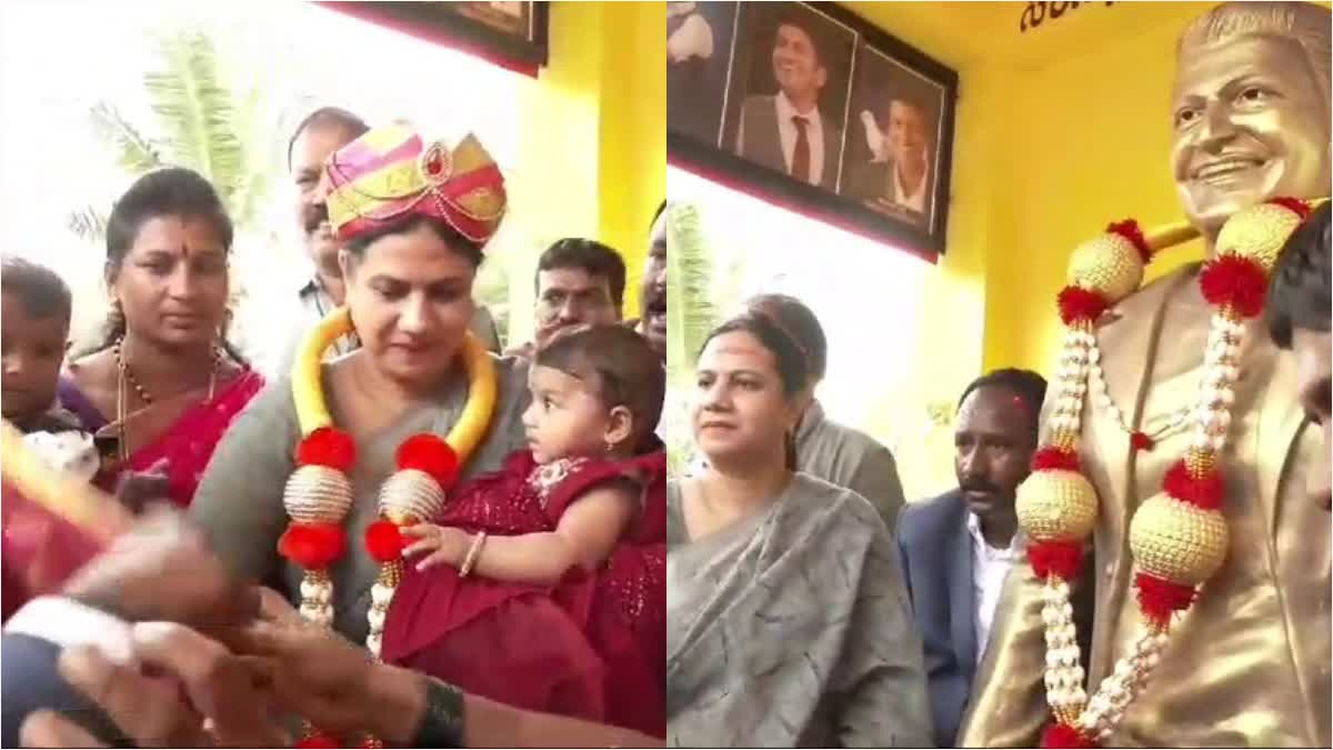ಪುನೀತ್ ದೇವಸ್ಥಾನ ಉದ್ಘಾಟಿಸಿ ಅಶ್ವಿನಿ ಪುನೀತ್ ರಾಜ್ಕುಮಾರ್ ಭಾವುಕ