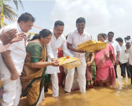ಕೆರೆಗೆ ನೀರು ತುಂಬಿಸುವ ಕಾಮಗಾರಿಗೆ ₹575 ಕೋಟಿ ಬಿಡುಗಡೆ: ಸಚಿವ ಕೆ.ಎನ್.ರಾಜಣ್ಣ