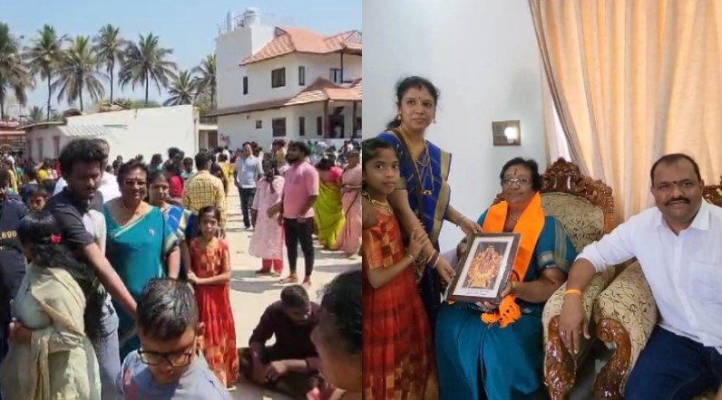 ರಾಮನಗರ || ಗೌಡಗೆರೆ ಚಾಮುಂಡೇಶ್ವರಿ ದೇವಾಲಯಕ್ಕೆ ದರ್ಶನ್ ತಾಯಿ ಭೇಟಿ