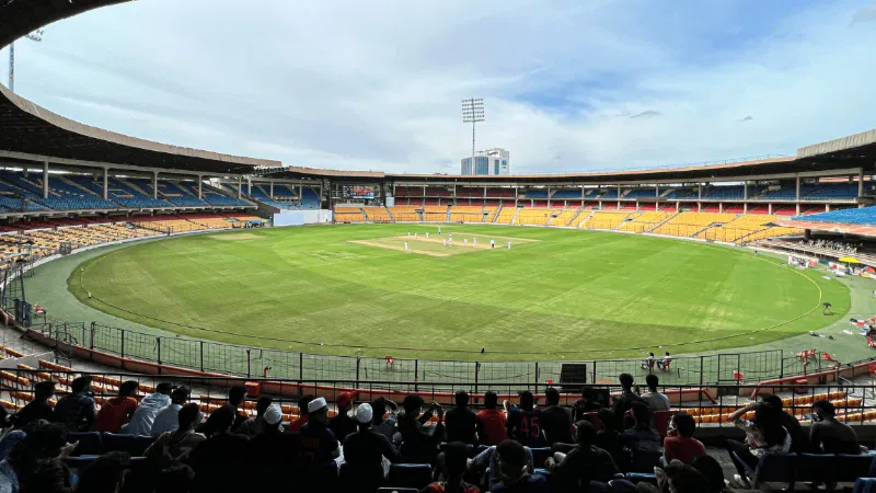 A big stadium in bangalore