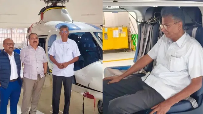 ಬದಲಾಗುತ್ತಿದೆ ಹಾರಾಟದ ಶೈಲಿ! ಹೊಸ ಹೆಲಿಕಾಪ್ಟರ್‌ನಲ್ಲಿ ಸಾರ್ವಜನಿಕ ಸಂಪರ್ಕ ಬಲಪಡಿಸಲು ಸಜ್ಜಾದ ಜಾರಕಿಹೊಳಿ