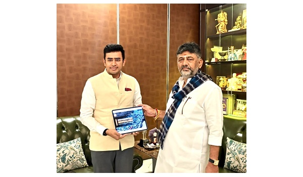 DK ಶಿವಕುಮಾರ್ ಭೇಟಿಯಾಗಿ ತೇಜಸ್ವಿ ಸೂರ್ಯ ನೀಡಿದ ಟ್ರಾಫಿಕ್ ಪರಿಹಾರ ಸಲಹೆಗಳು.