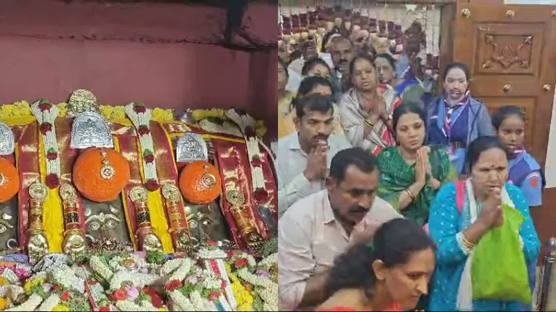 ಹಾಸನಾಂಬ ದೇವಿಯ ದರ್ಶನಕ್ಕೆ ಭಕ್ತರ ಹೊರೆ: ನಾಲ್ಕನೇ ದಿನವೂ ಭಕ್ತಿ ಜ್ವಾಲೆ ತೀವ್ರ.