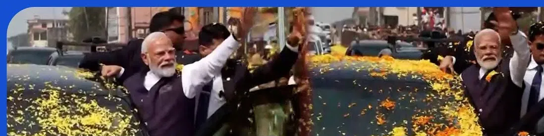 ಮೋದಿ ರೋಡ್‌ಶೋನಲ್ಲಿ ಜನರ ಗಗನ ಉತ್ಸಾಹ