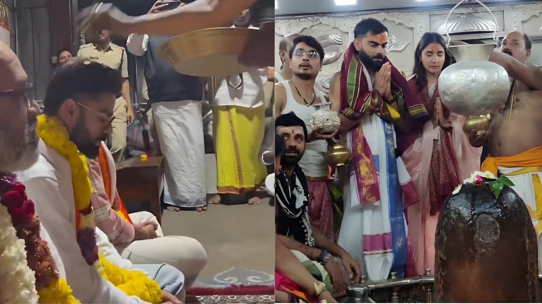 ವಿರಾಟ್ ಕೊಹ್ಲಿ ದೇವಸ್ಥಾನ ತೆರಳಿ ವಿಶೇಷ ಪೂಜೆ ಸಲ್ಲಿಸಿದರು.