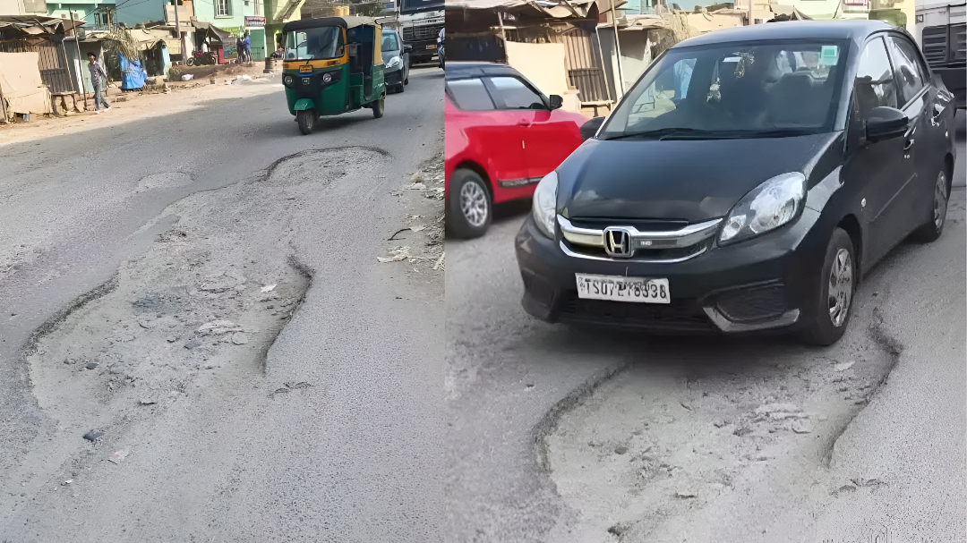ಬೆಂಗಳೂರಿನ ರಸ್ತೆ ಗುಂಡಿ ಸಮಸ್ಯೆ.