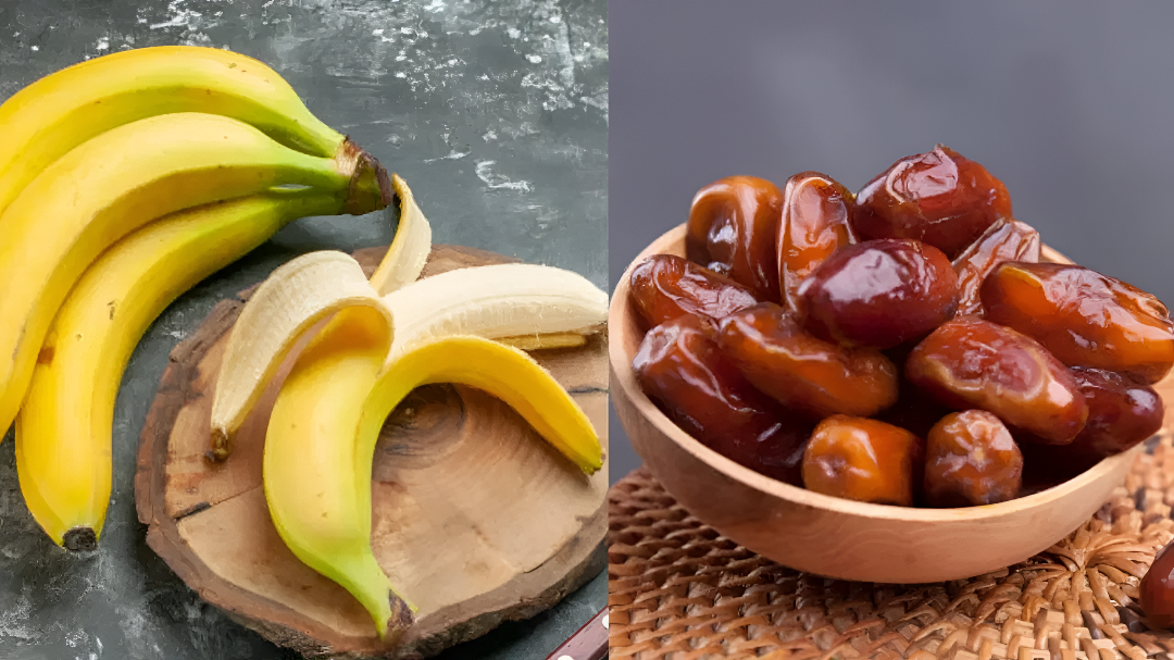 ಬಾಳೆಹಣ್ಣು vs ಖರ್ಜೂರ: ಆಯಾಸ ಕಡಿಮೆ, ಶಕ್ತಿ ಹೆಚ್ಚಿಸಲು ಯಾವುದು ಉತ್ತಮ?