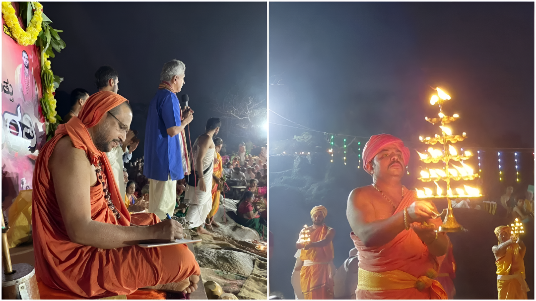 ನದಿ ತಿರುವು ಯೋಜನೆ ವಿರುದ್ಧ ‘ಗಂಗಾರತಿ’ ಸತ್ಯಾಗ್ರಹ.