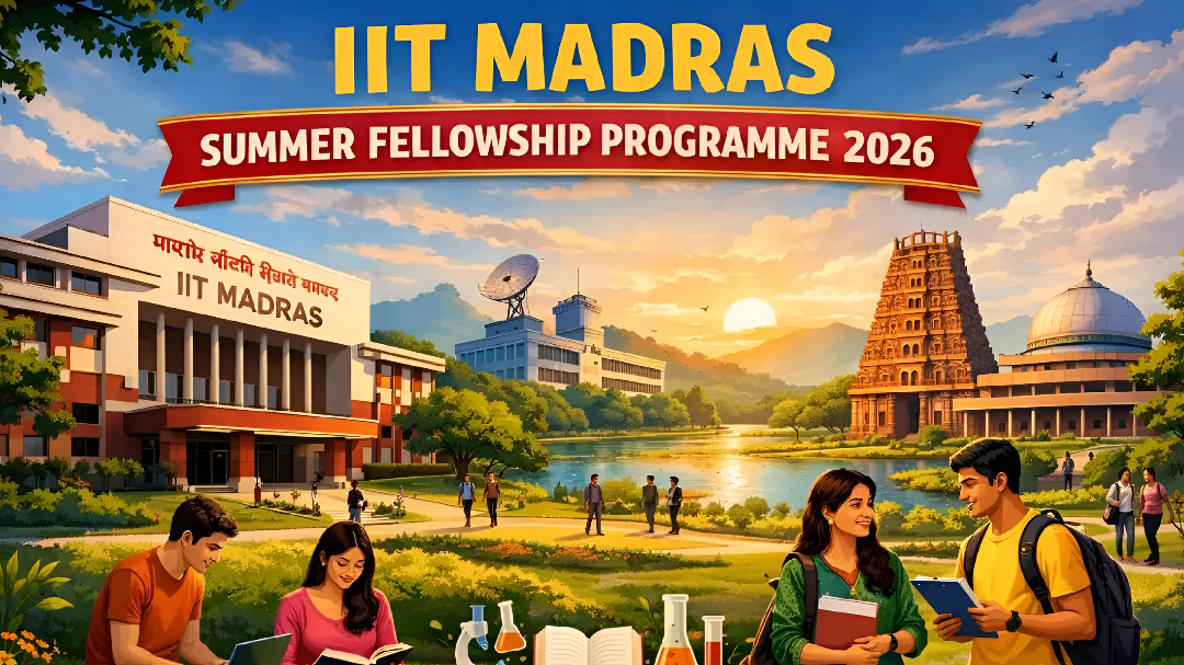 IIT ಮದ್ರಾಸ್ ಸಮ್ಮರ್ ಇಂಟರ್ನ್ಶಿಪ್ ಘೋಷಣೆ.