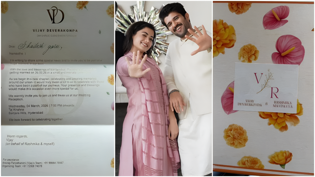 ವೈರಲ್ ಆಯ್ತು ವಿಜಯ್ ದೇವರಕೊಂಡ–ರಶ್ಮಿಕಾ ಮದುವೆ ಆಮಂತ್ರಣ ಪತ್ರ.